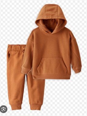 Carter's Rust Brown Hoodie & Joggers Set 2T